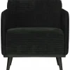 Fauteuil Statement met armleuning Ribstof - Graphite - Loft24.nl