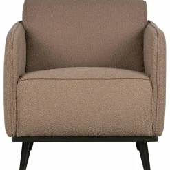 Fauteuil Statement met armleuning Bouclé - Nougat - Loft24.nl