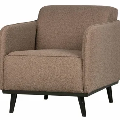 Fauteuil Statement met armleuning Bouclé - Nougat - Loft24.nl