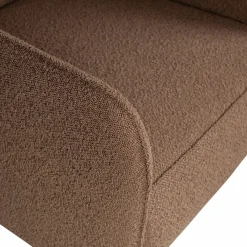 Fauteuil Statement met armleuning Bouclé - Nougat - Loft24.nl