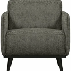 Fauteuil Statement met Armleuning Structure Velvet - Frost - Loft24.nl