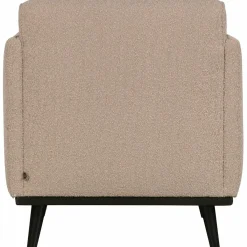 Fauteuil Statement met armleuning Bouclé - Beige - Loft24.nl