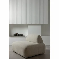 Fauteuil Sterck met verplaatsbare Rugleuning - Naturel - Loft24.nl