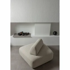 Fauteuil Sterck met verplaatsbare Rugleuning - Naturel - Loft24.nl