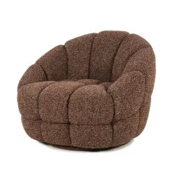 Fauteuil Tina Bouclé - Rood - Loft24.nl