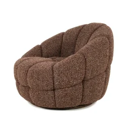 Fauteuil Tina Bouclé - Rood - Loft24.nl