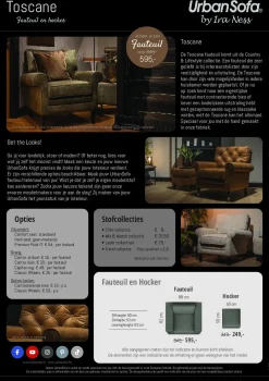 Fauteuil Toscane - zelf samenstellen - Loft24.nl