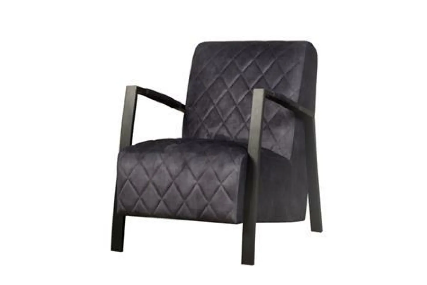Fauteuil Villa Velvet - Antraciet - Loft24.nl