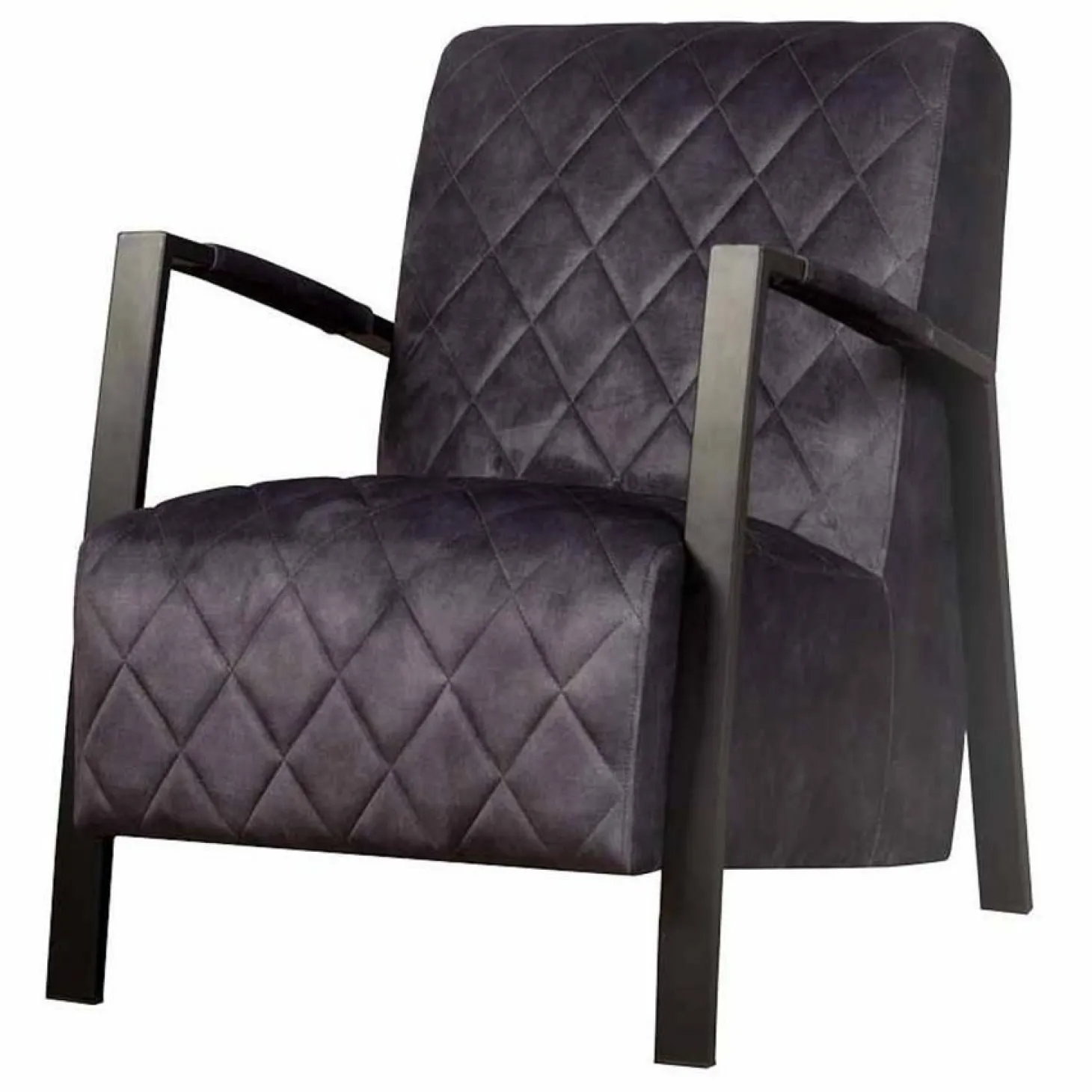 Fauteuil Villa Velvet - Antraciet - Loft24.nl