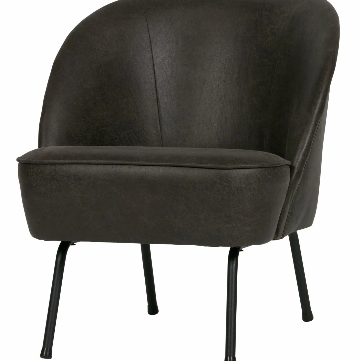 Fauteuil Vogue Leer - Zwart - Loft24.nl