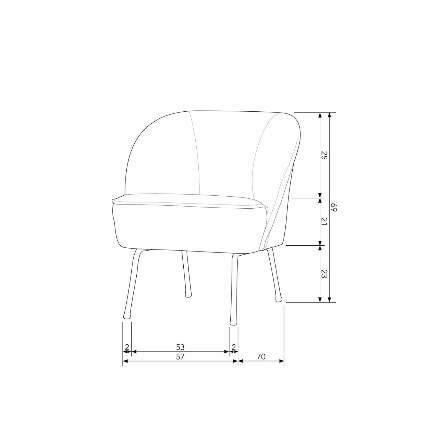 Fauteuil Vogue Velvet Fluweeel - Donker Groen - Loft24.nl