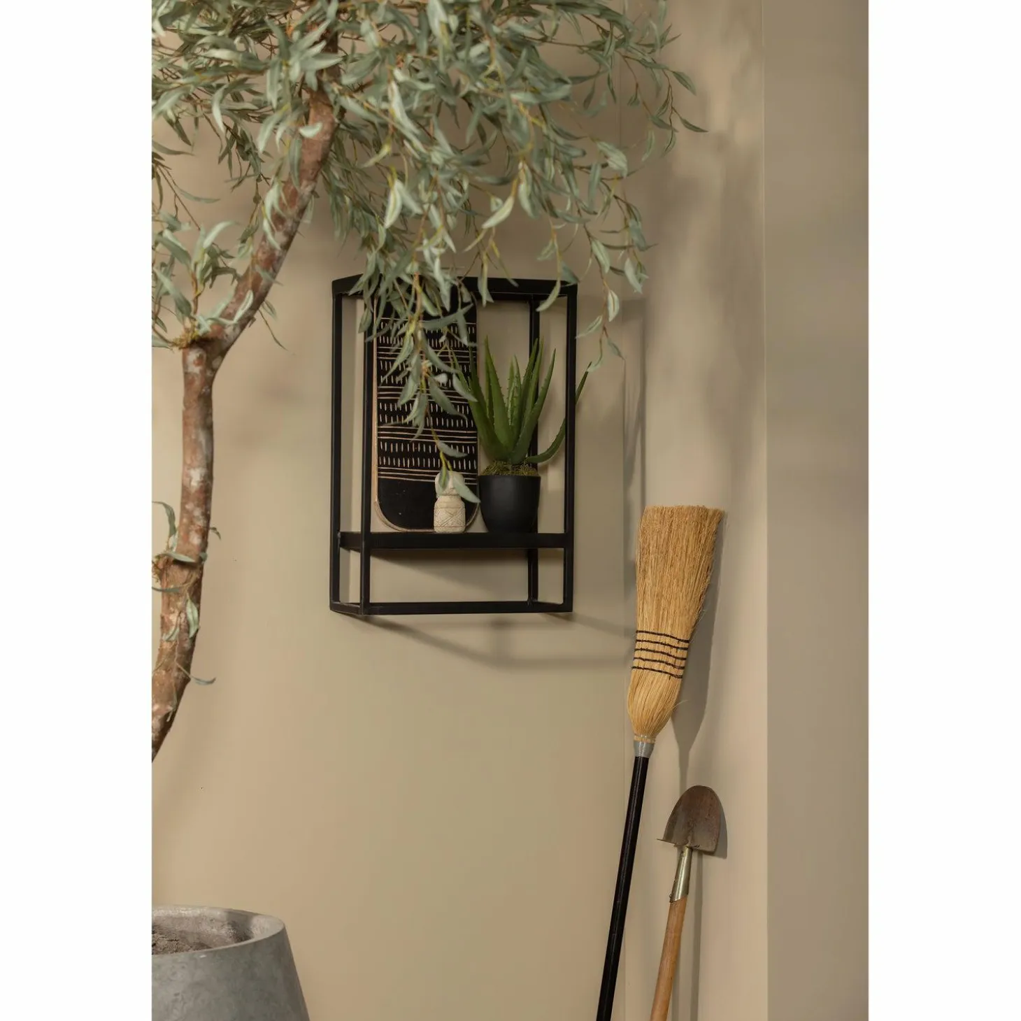 Febe wandrek tuin verticaal metaal zwart - Loft24.nl
