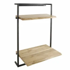 Hangend Bureau Air Solid Acaciahout - Naturel - Loft24.nl