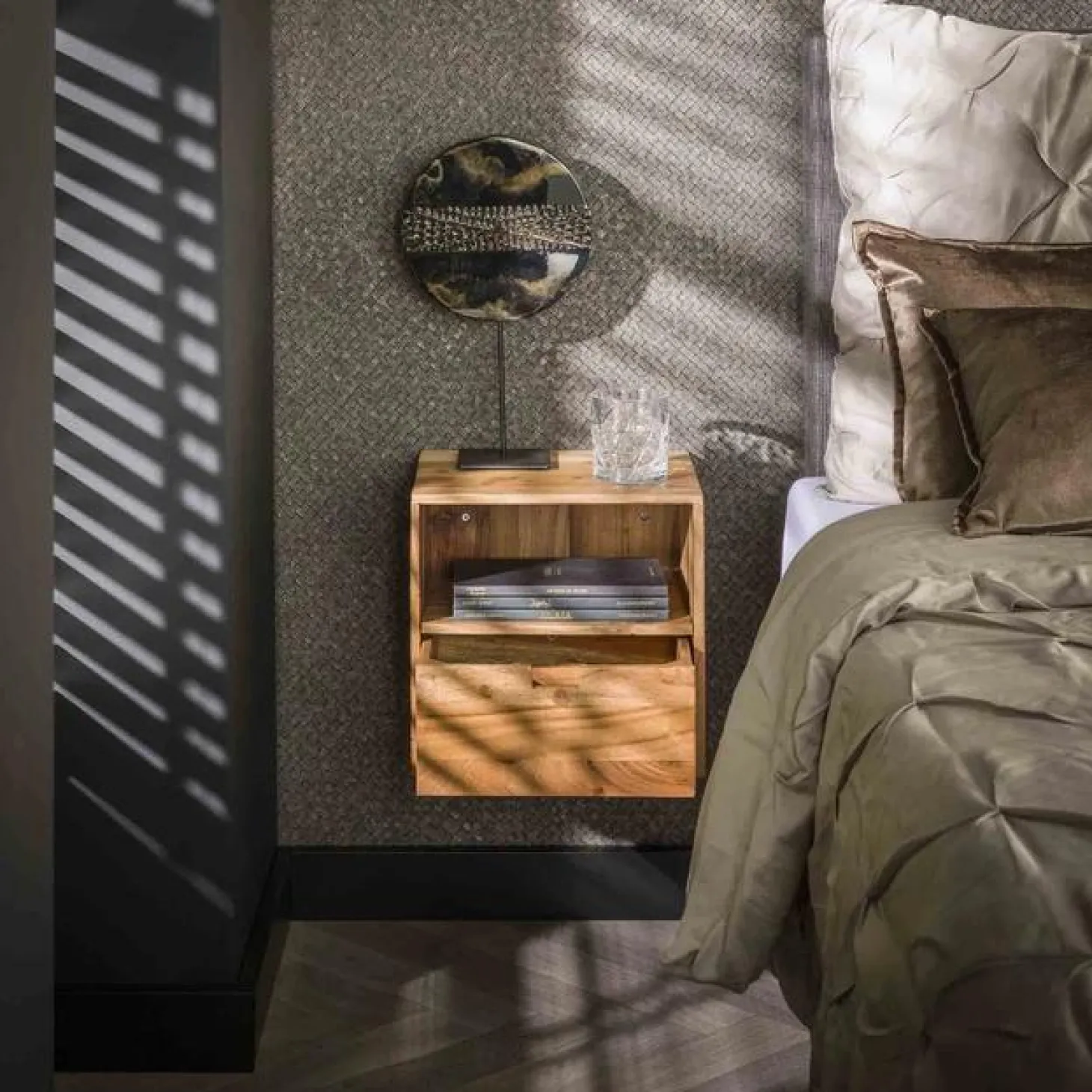 Hangend Nachtkastje Flat - Set van 2 Stuks - Loft24.nl