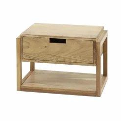 Hangend Nachtkastje Fly Acaciahout met 1 lade - Loft24.nl