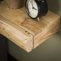 Hangend Nachtkastje Tree XS Acaciahout set van 2 stuks - Loft24.nl