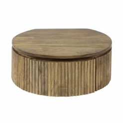 Hangend Nachtkastje Wave Rond - Zand - Loft24.nl