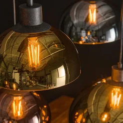 Hanglamp 4+3 Disk Glas Tricolore - Loft24.nl