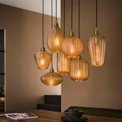 Hanglamp 4+3 V-shape pattern mix - Loft24.nl