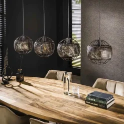 Hanglamp Armor Open - 4 Lampen - Loft24.nl