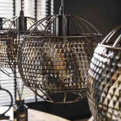 Hanglamp Armor Open - 4 Lampen - Loft24.nl