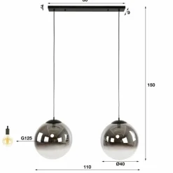 Hanglamp Bubble Shaded XL - Loft24.nl
