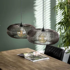 Hanglamp Copper Twist 2 lampen Ø43cm - Loft24.nl