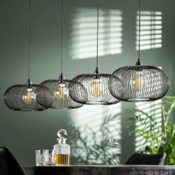 Hanglamp Copper Twist 4 lampen Ø35cm - Loft24.nl