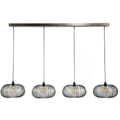 Hanglamp Copper Twist 4 lampen Ø35cm - Loft24.nl