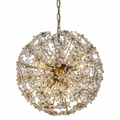 Hanglamp Cyntha Crystal kleur Brons - Loft24.nl