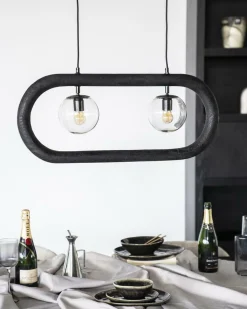 Hanglamp Eris 2 lampen - Zwart - Loft24.nl