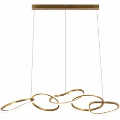 Hanglamp Flyn LED 125cm kleur Brushed Gold - Loft24.nl