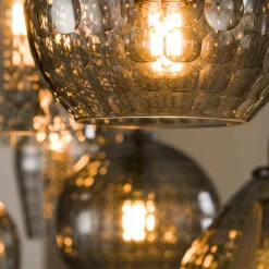 Hanglamp Hexagon Mix met 7 lampen Smoke Grey (Showmodel) - Loft24.nl