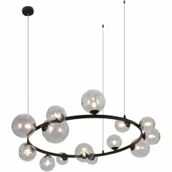 Hanglamp Joney 15-lamps kleur Zwart - Loft24.nl