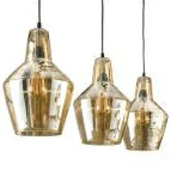 Hanglamp Kegel - Amber Glas - Loft24.nl