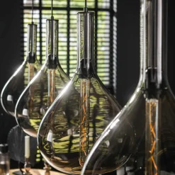 Hanglamp 4L Drop Smoke Glass - Loft24.nl