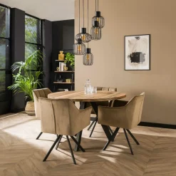 Hanglamp 5L Getrapt Mix Metaal - Loft24.nl