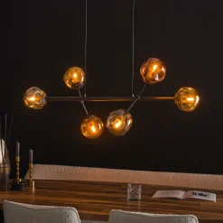 Hanglamp 6L Molecule Mix Glas - Loft24.nl