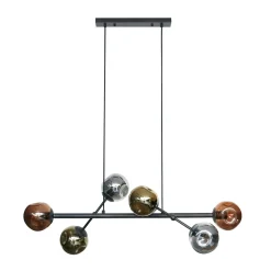 Hanglamp 6L Molecule Mix Glas - Loft24.nl