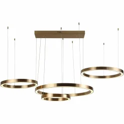 Hanglamp Lilou 4-lamps kleur Brushed Gold - Loft24.nl