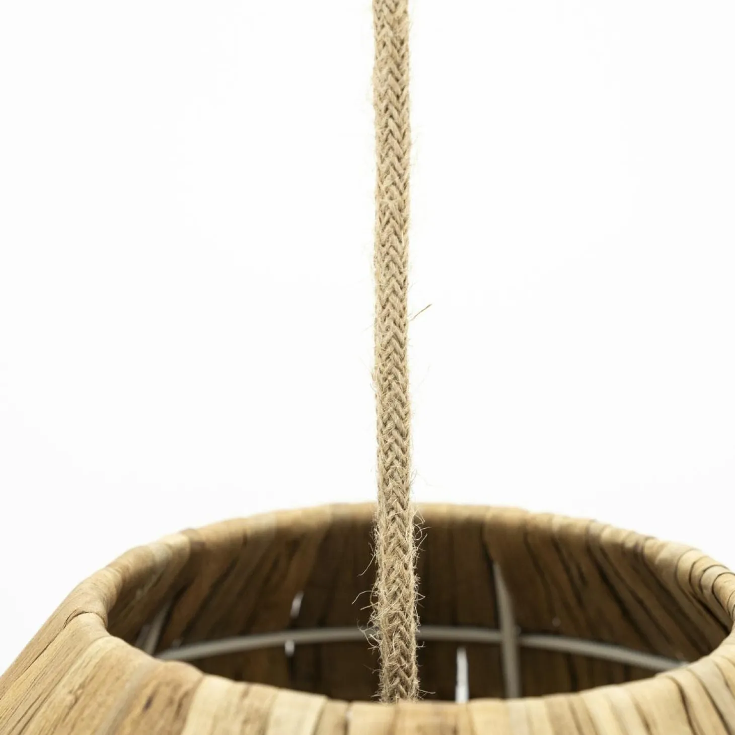 Hanglamp Reb - Zeegras en katoen - Loft24.nl