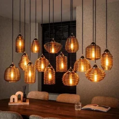 Hanglamp Rib Glass 15 -lamps - Loft24.nl