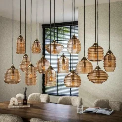 Hanglamp Rib Glass 15 -lamps - Loft24.nl