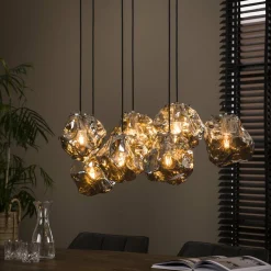 Hanglamp Rock Getrapt met 5 lampen Chromed Glass - Loft24.nl