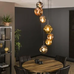 Hanglamp Stellar Getrapt met 7 lampen - Loft24.nl