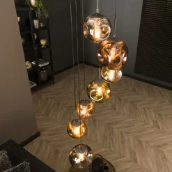 Hanglamp Stellar Getrapt met 7 lampen - Loft24.nl