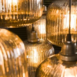 Hanglamp Stripe met 7 lampen - Smoke Glas - Loft24.nl