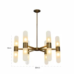 Hanglamp Tricon Glas kleur Brons - Loft24.nl