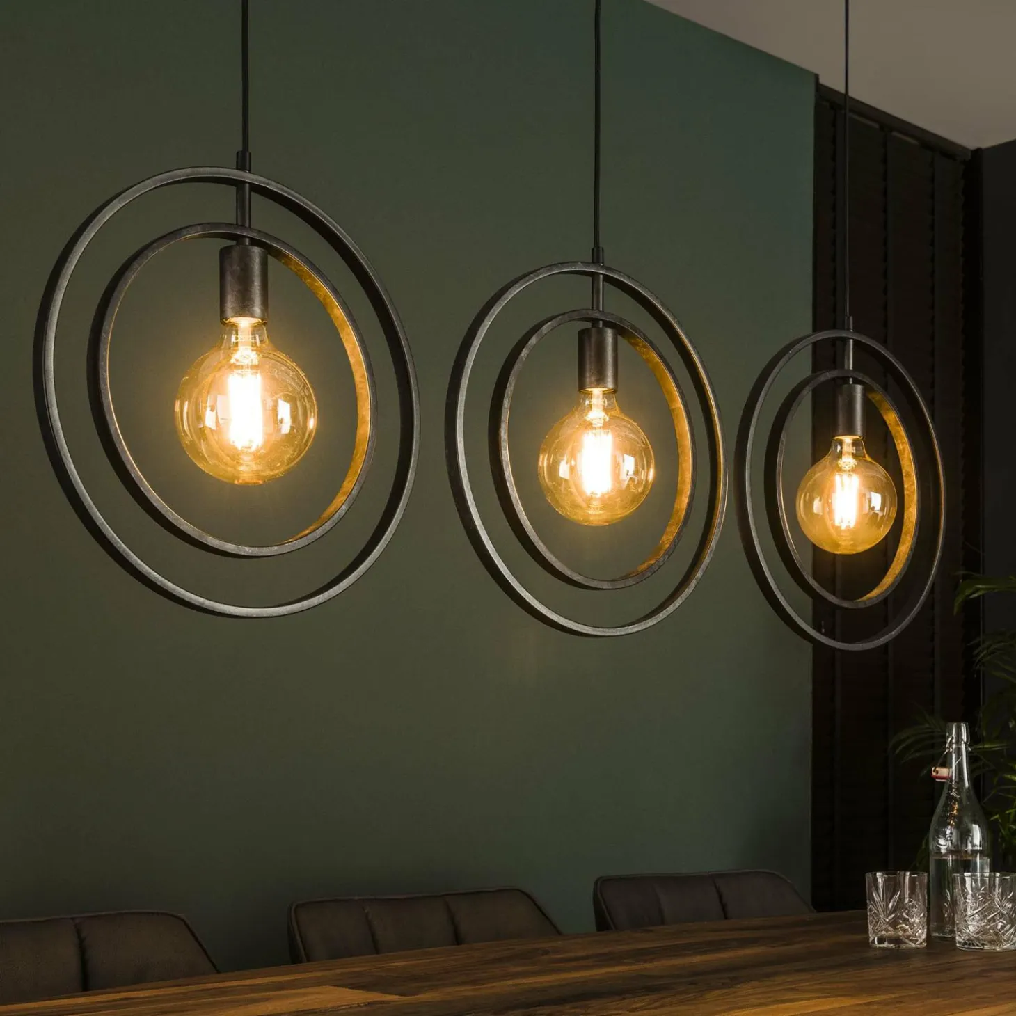 Hanglamp Turn Around - 3 lampen - Loft24.nl