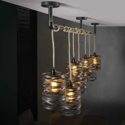 Hanglamp Twist - 7 lampen - Loft24.nl